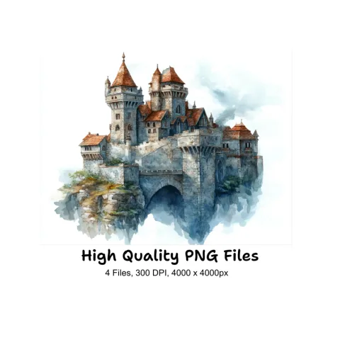 Enchanted Castle Clipart Bundle