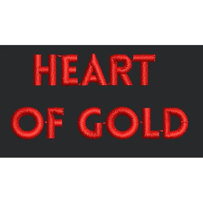Heart of Gold Embroidery Design