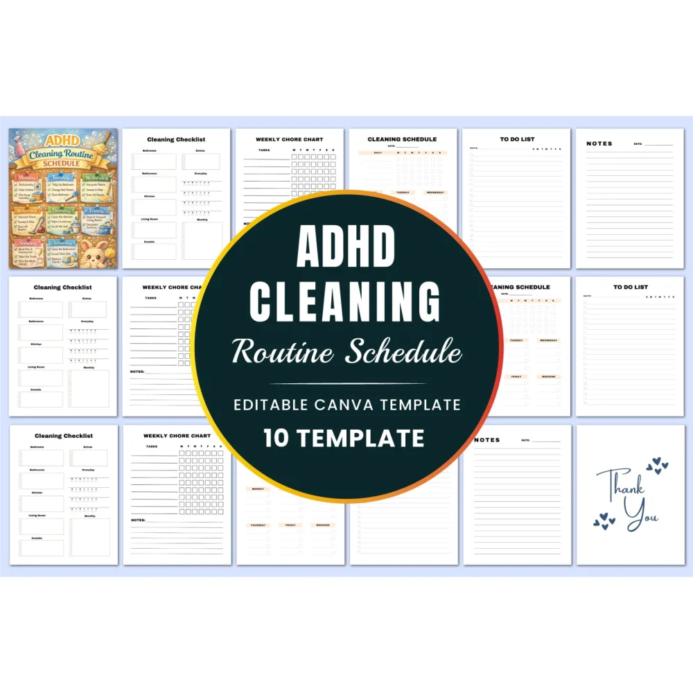 Adhd Cleaning Routine Schedule