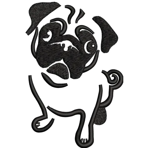 Dog Embroidery Design