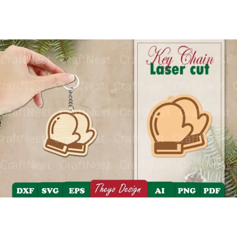 Christmas Keychain SVG Bundle