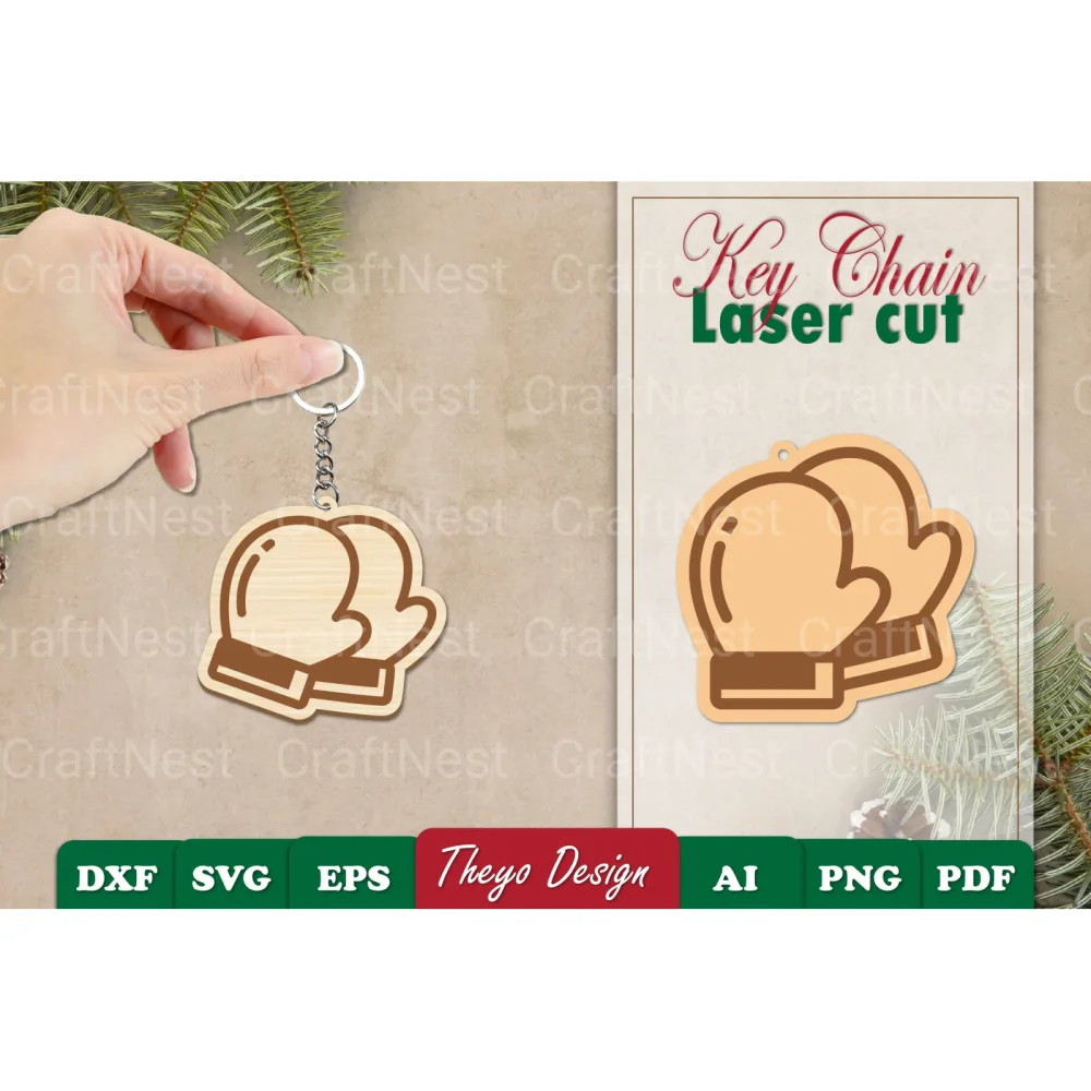 Christmas Keychain SVG Bundle