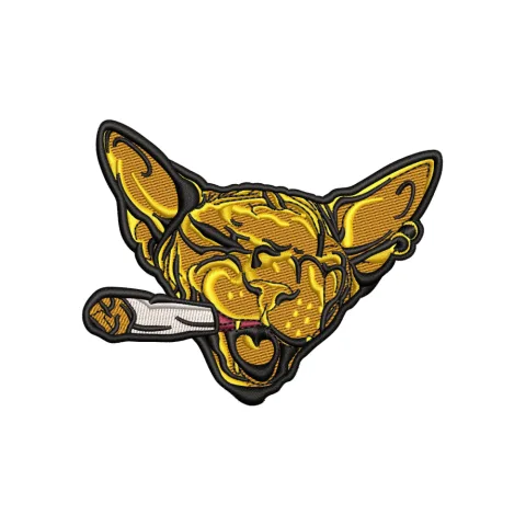 Forest Cat Cigar Embroidery Design