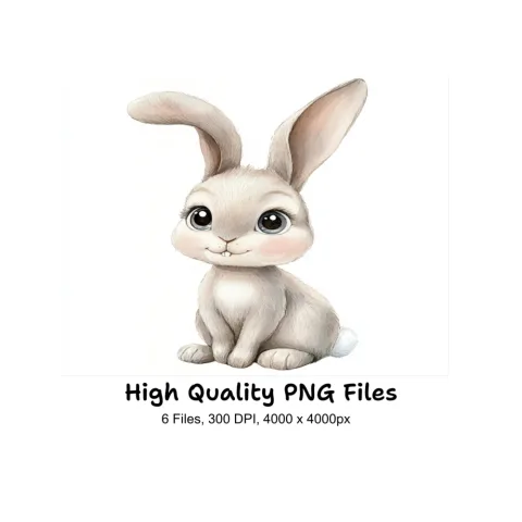 Adorable Baby Bunny Clipart Bundle