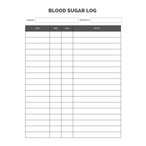 Blood Sugar Log Bundle