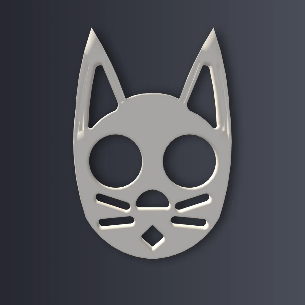 Cat Self Defense Keychain 3D Print STL File
