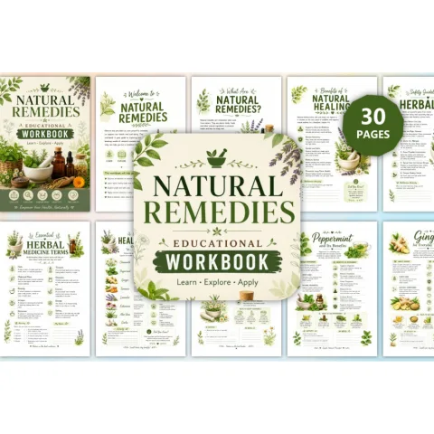 Natural Remedies Educational Workbook