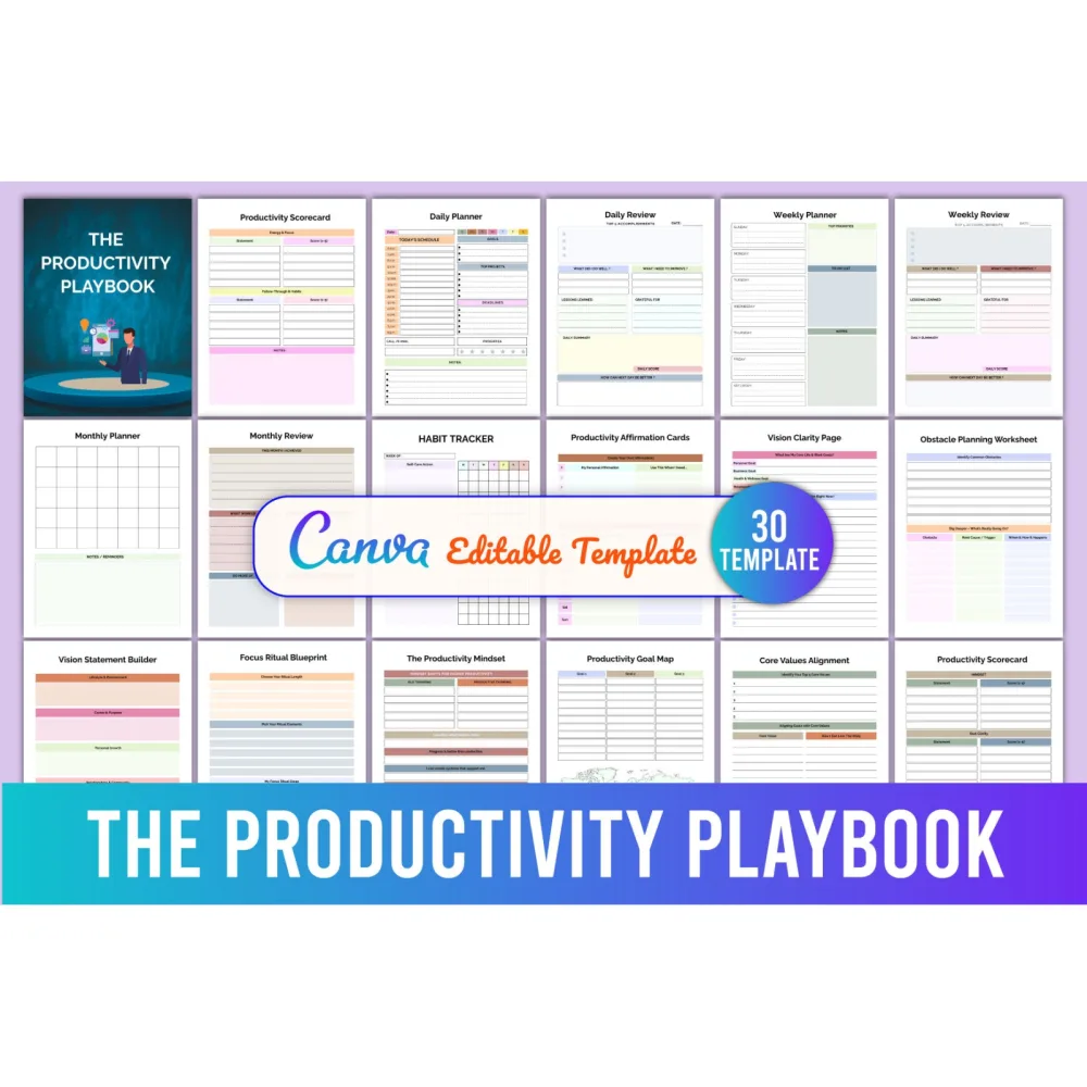 The Productivity Playbook Planner