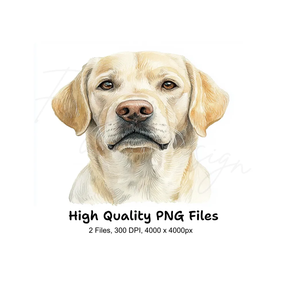Labrador Dog Portraits Clipart Bundle