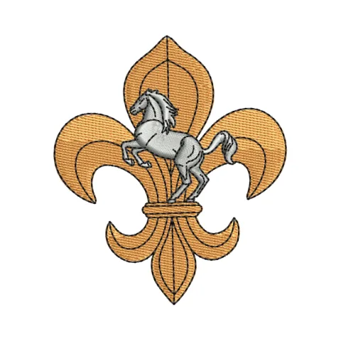 King Horse Embroidery Design