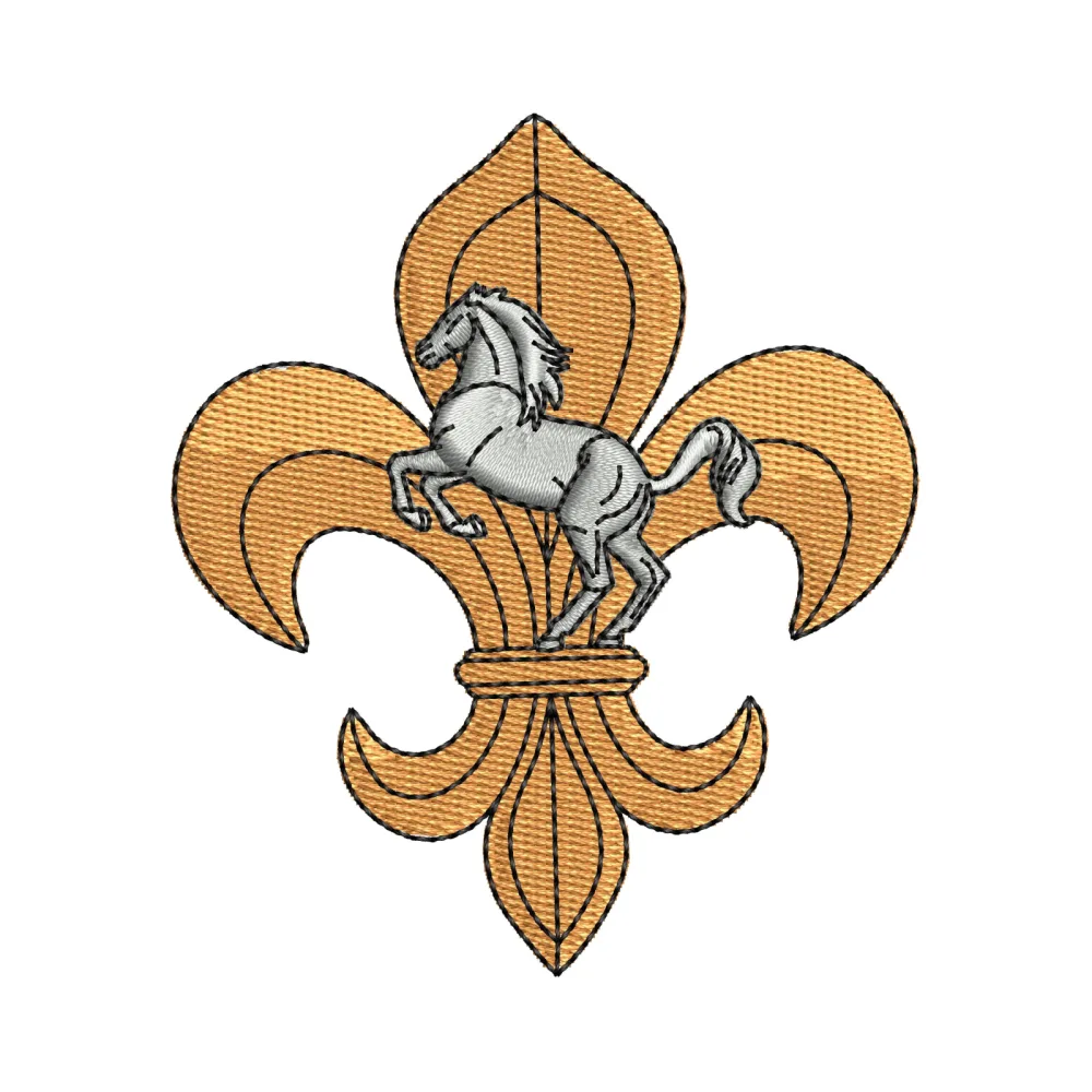 King Horse Embroidery Design