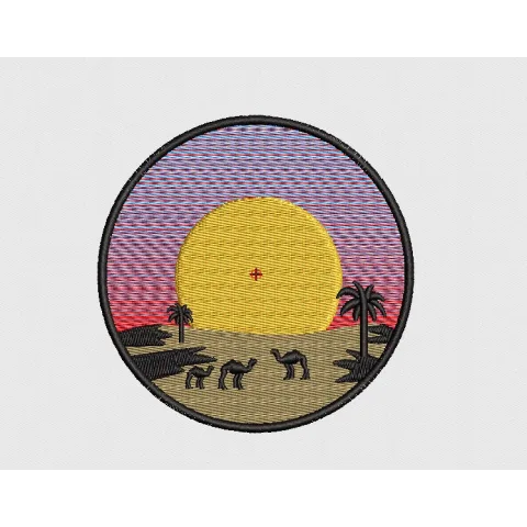 Desert Embroidery Design