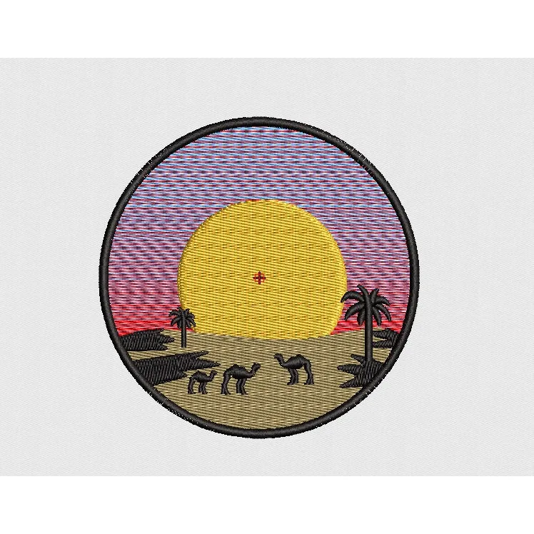 Desert Embroidery Design