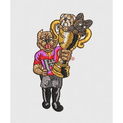 Dog Embroidery Design