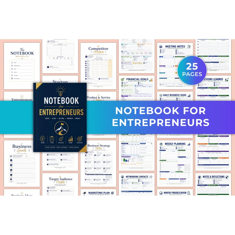 Notebook For Entrepreneurs Book