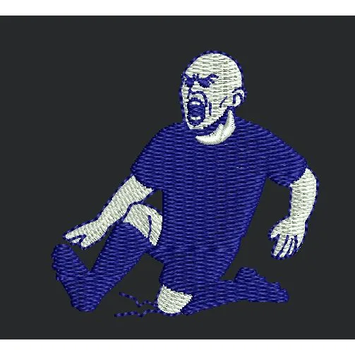 Footballer Embroidery Design
