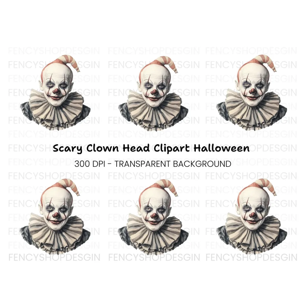 Smiling Clown Clipart Bundle