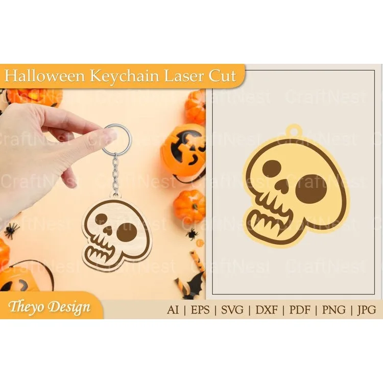 Halloween Keychain SVG Bundle