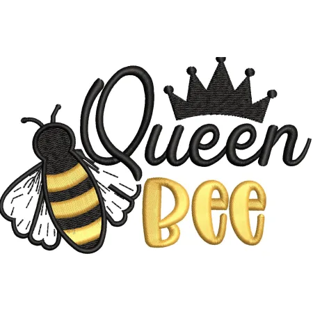 Queen Embroidery Design