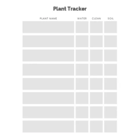 Plant Tracker Bundle