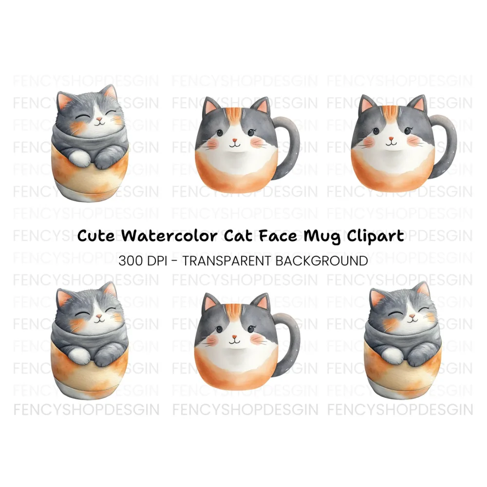 Charming Cat Clipart Bundle