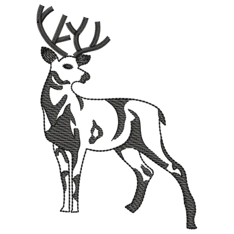 Deer Embroidery Design