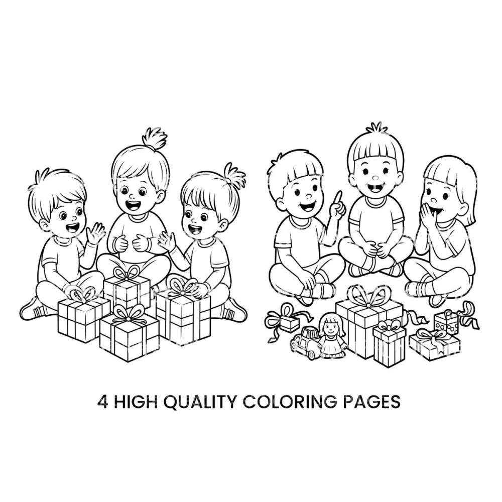 Christmas Kids Gifts Coloring Books
