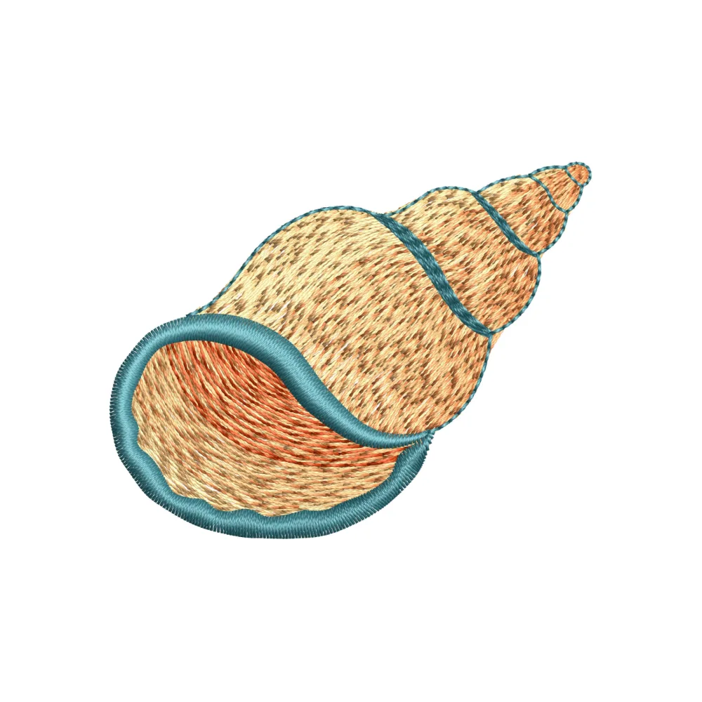 Conch Shell Embroidery Design