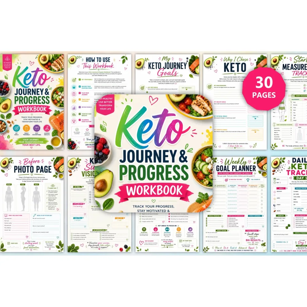 Keto Journey Progress Workbook