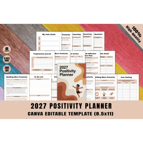 Positivity Planner for Daily Inspiration