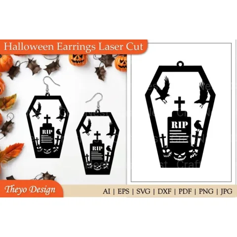 Halloween Earrings SVG Bundle