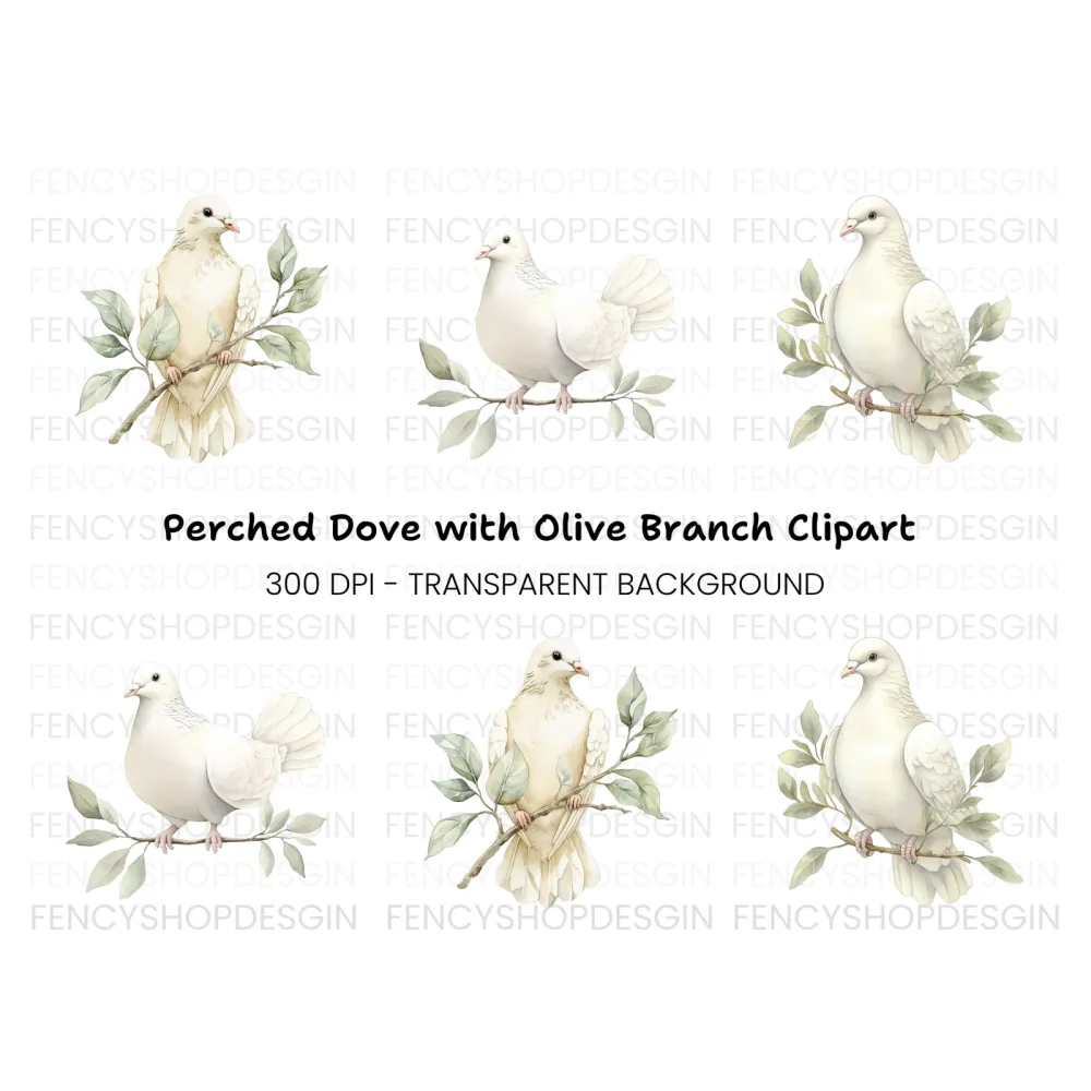 Dove Clipart Bundle
