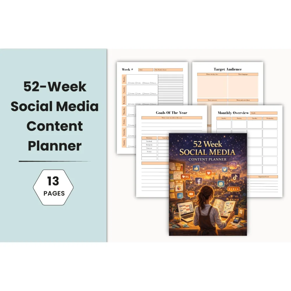Week Social Media Content Planner
