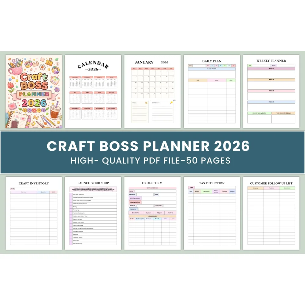 Craft Boss Planner
