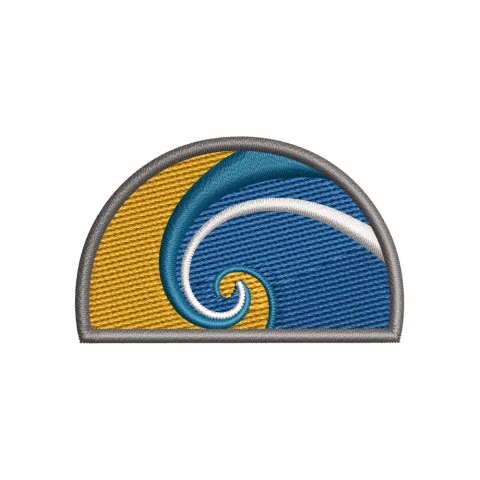 Osean Wave Embroidery Design