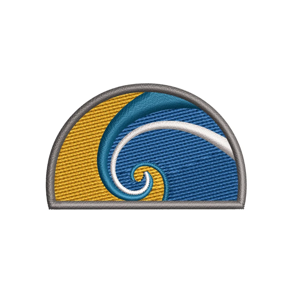 Osean Wave Embroidery Design