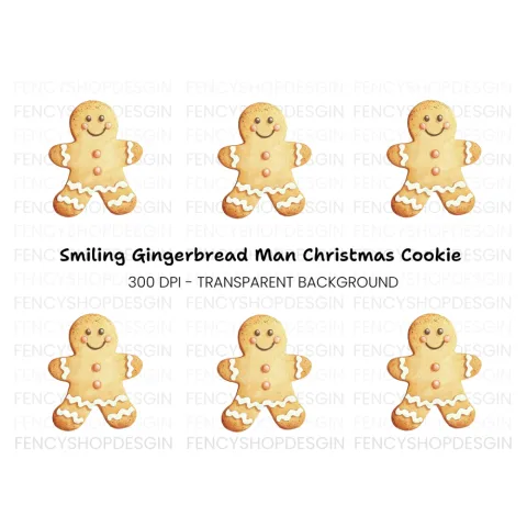 Gingerbread Man Clipart Bundle