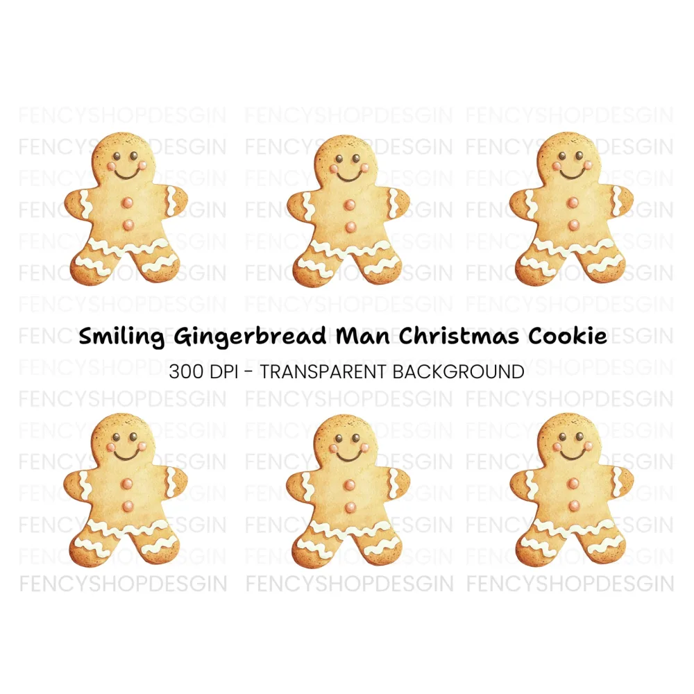 Gingerbread Man Clipart Bundle