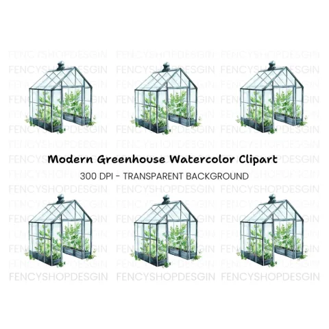 Greenhouse Clipart Bundle