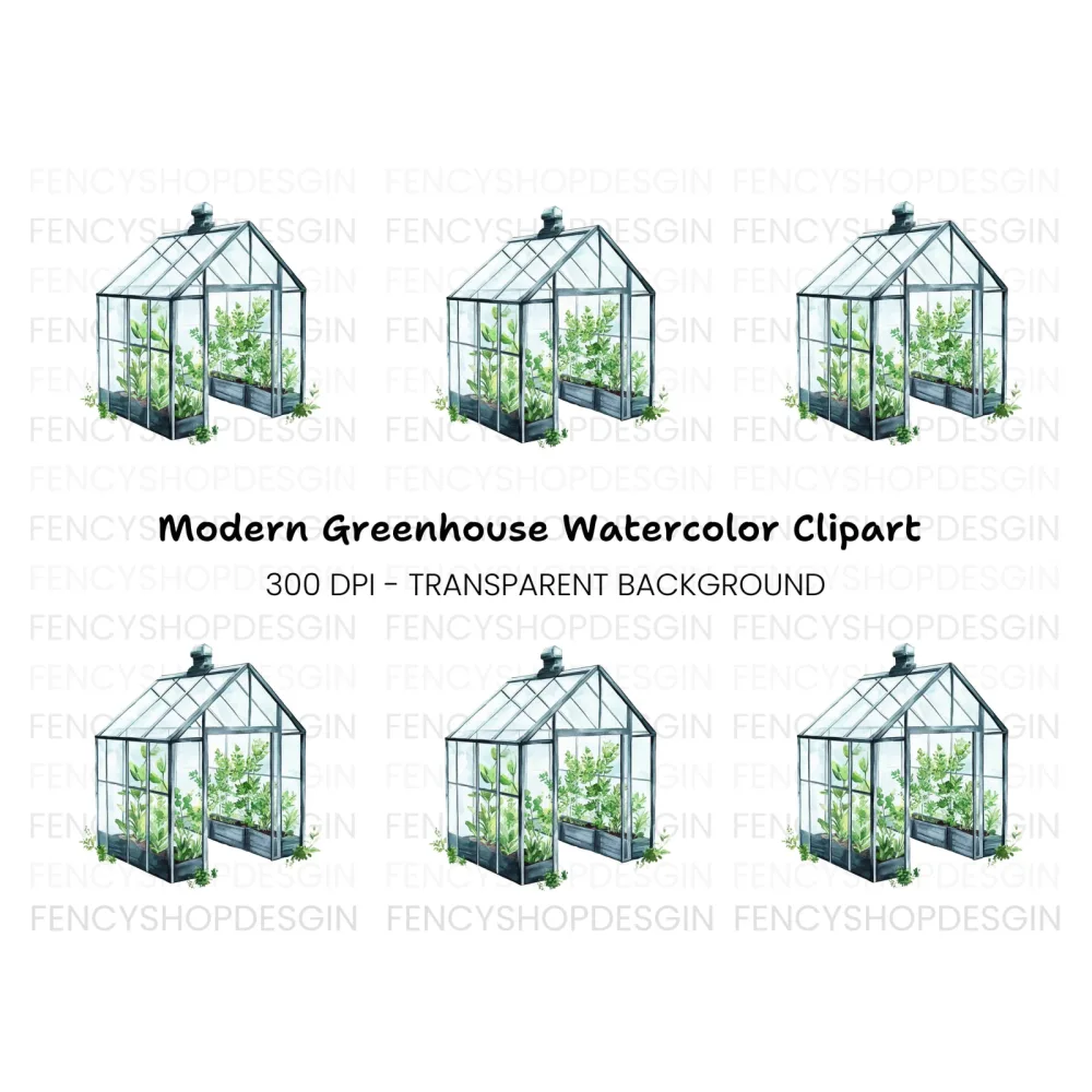 Greenhouse Clipart Bundle