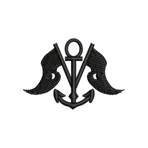 Ship Hunter Embroidery Design