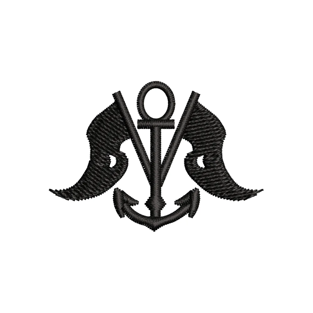 Ship Hunter Embroidery Design