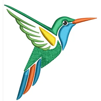 Hummingbird Embroidery Design