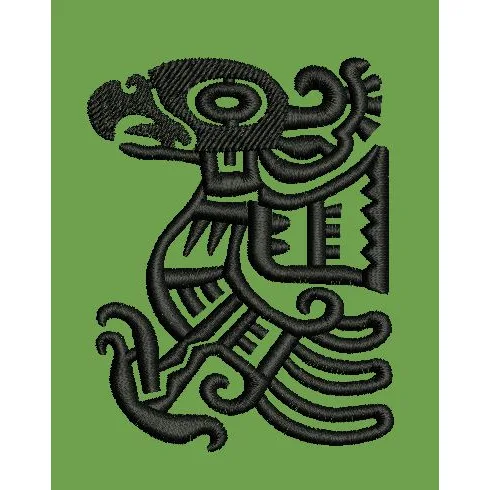 Mayan Bird Embroidery Design