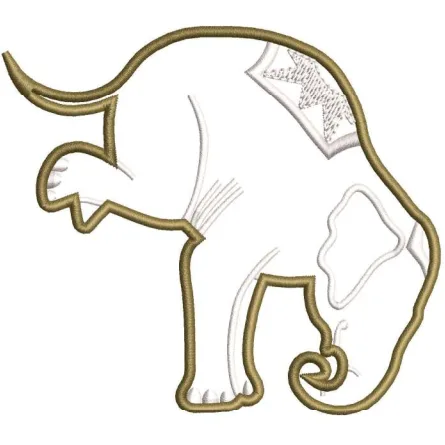 Elephant Embroidery Design