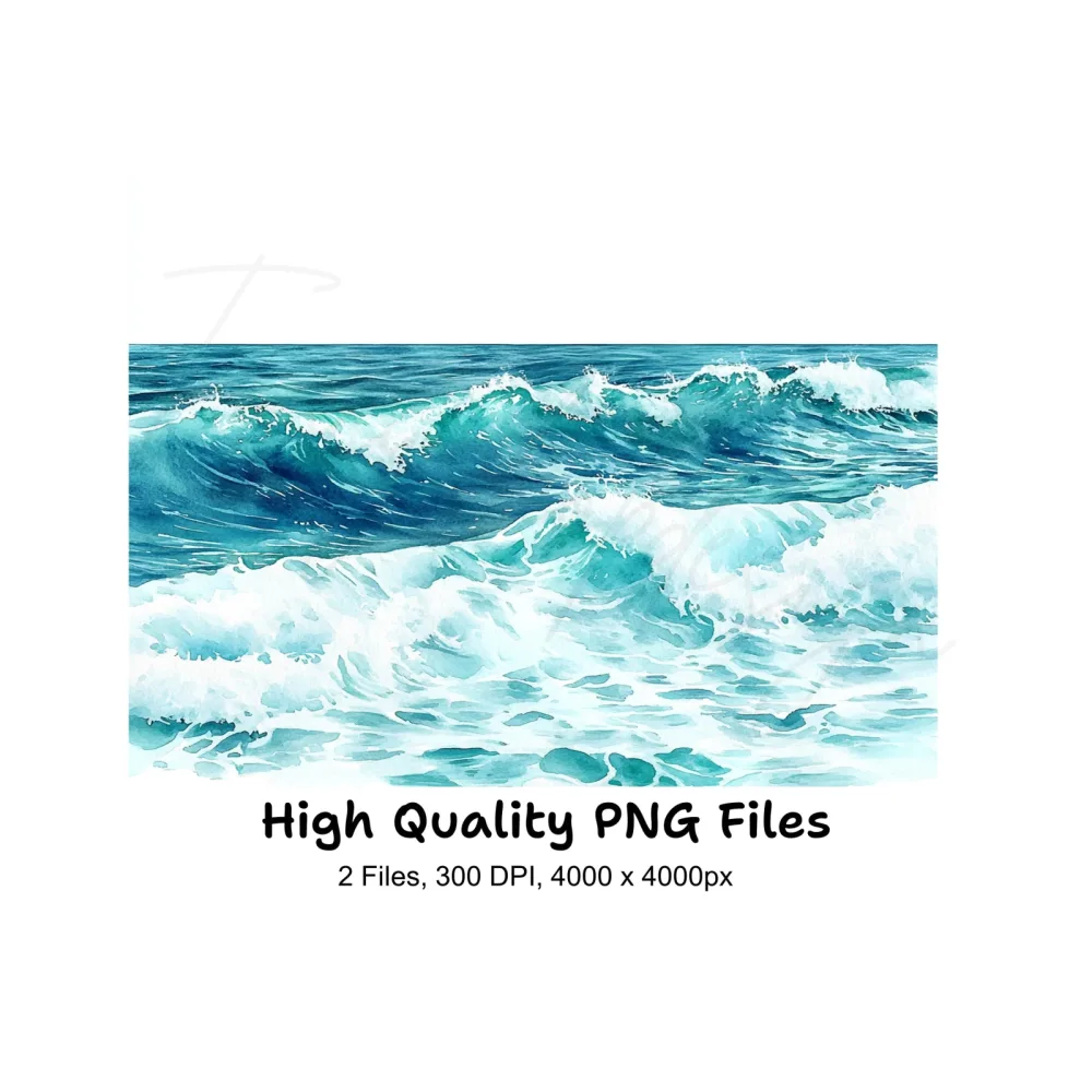 Ocean Waves Clipart Bundle