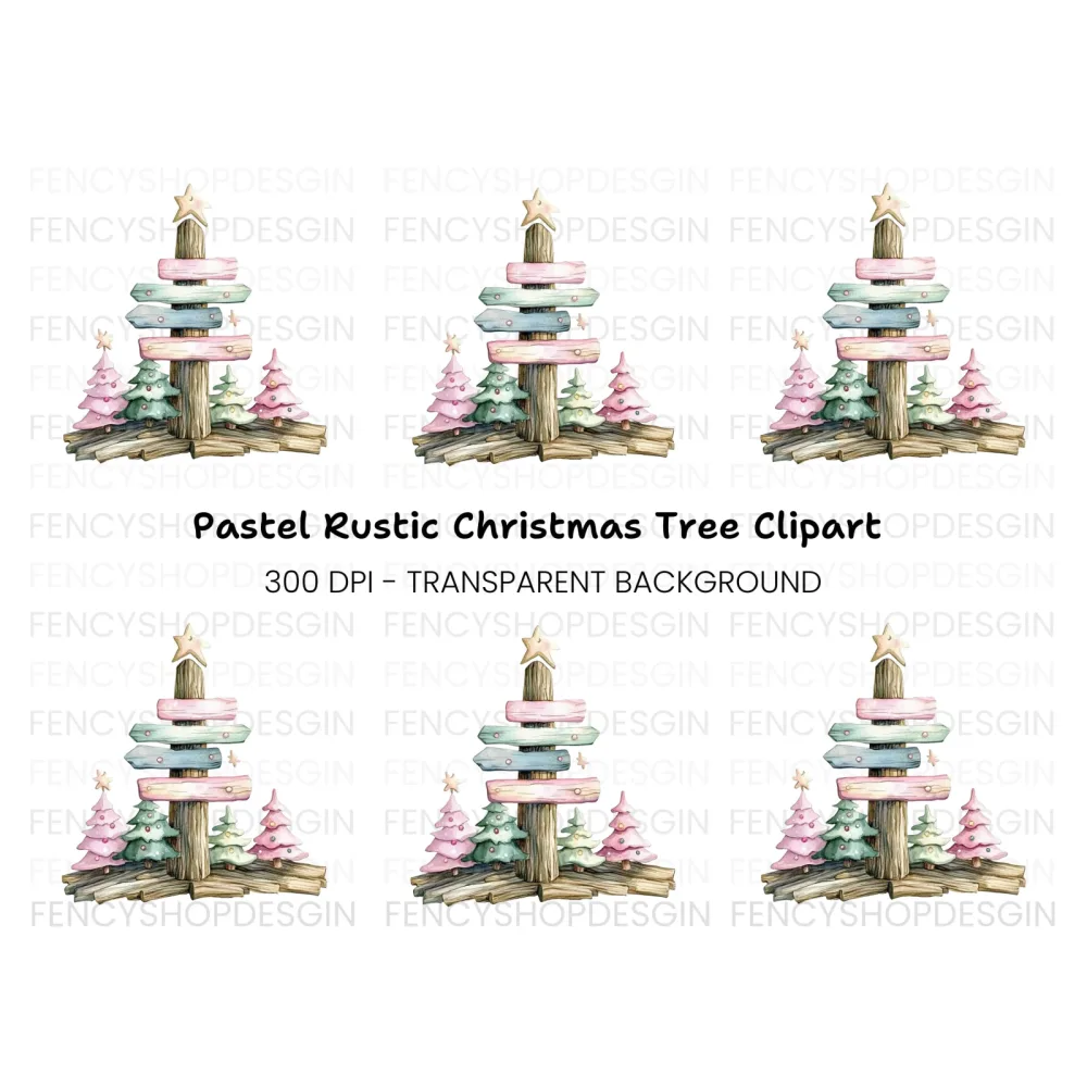 Christmas Tree Clipart Bundle