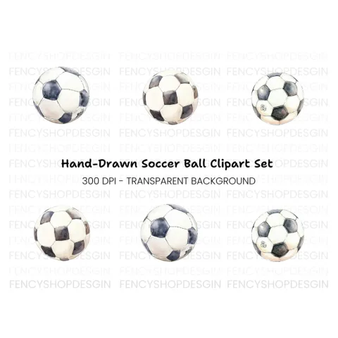 Soccer Ball Clipart Bundle