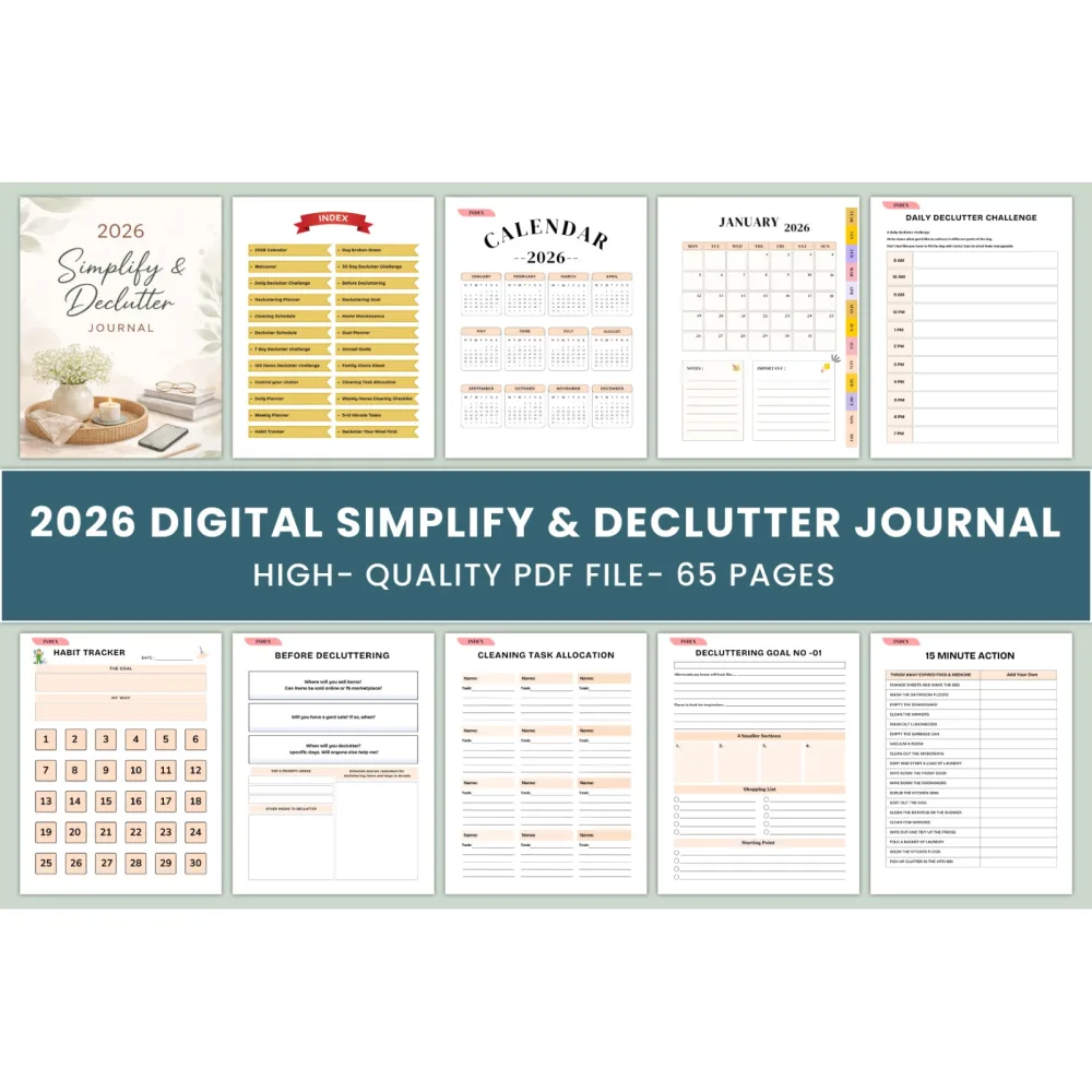 Simplify Declutter Journal