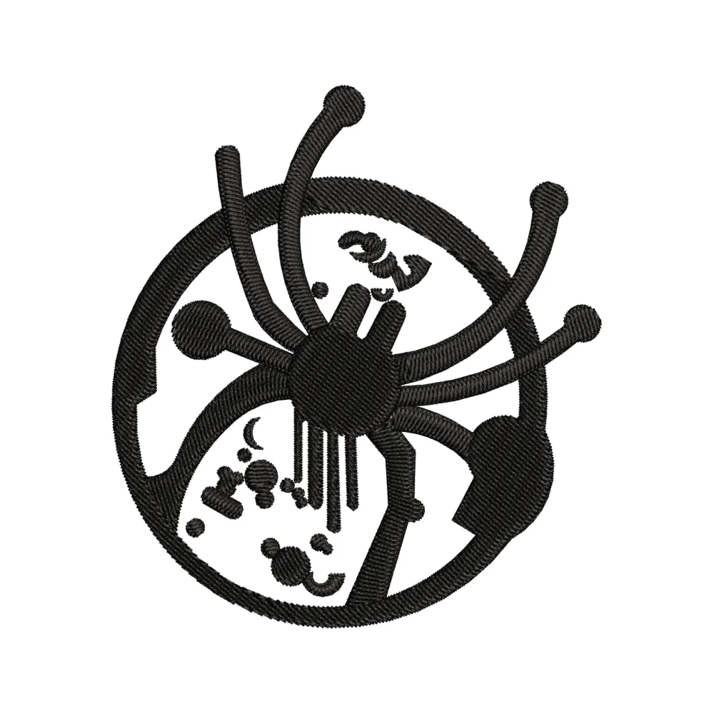 Sign Spider Embroidery Design